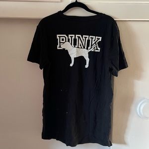 PINK logo tee size S
